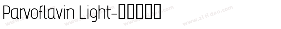 Parvoflavin Light字体转换